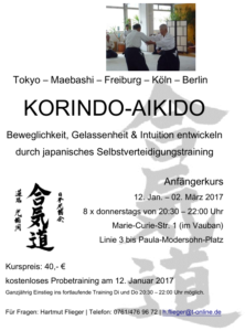 Korindo Aikido Anfängerkurs